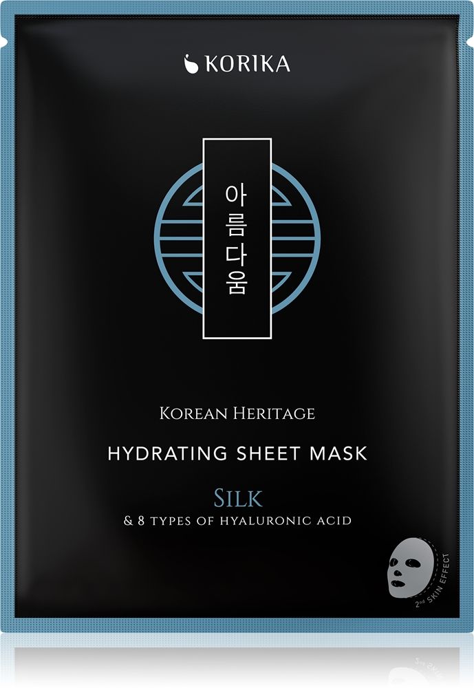 KORIKA Korean Heritage Silk & 8 Types of Hyaluronic Acid Hydrating Sheet Mask — KORIKA