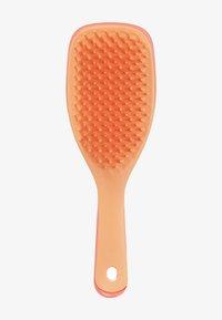 salmon pink and apricot