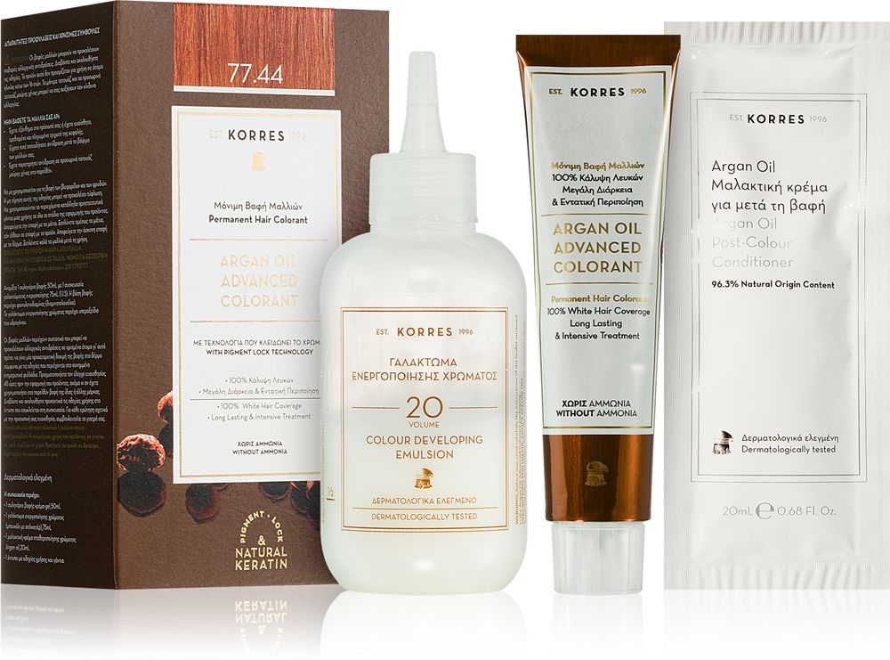 Korres Argan Oil Ngjyrosje e Përhershme Flokësh — foto 1
