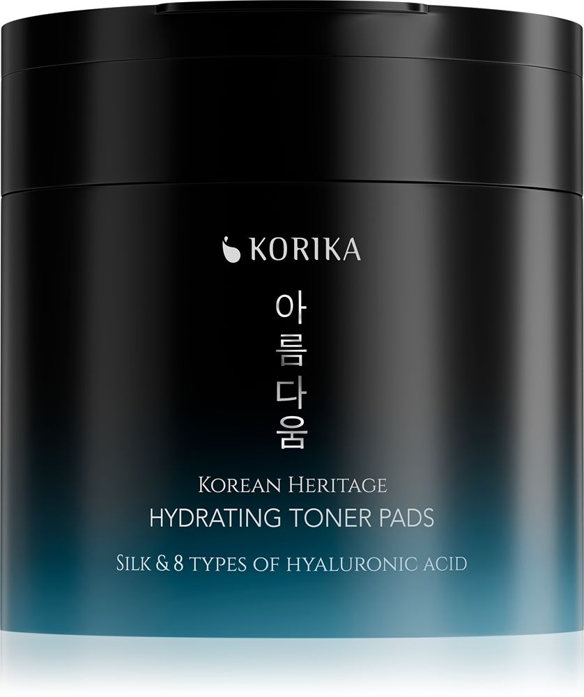 KORIKA Korean Heritage Silk & 8 Types of Hyaluronic Acid Hydrating Toner Pads — KORIKA