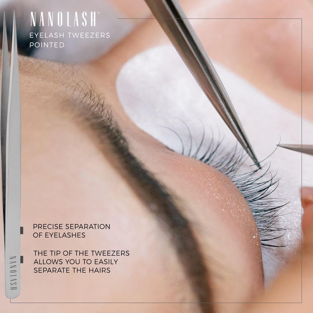 Nanolash Eyelash Tweezers Pointed — image 4